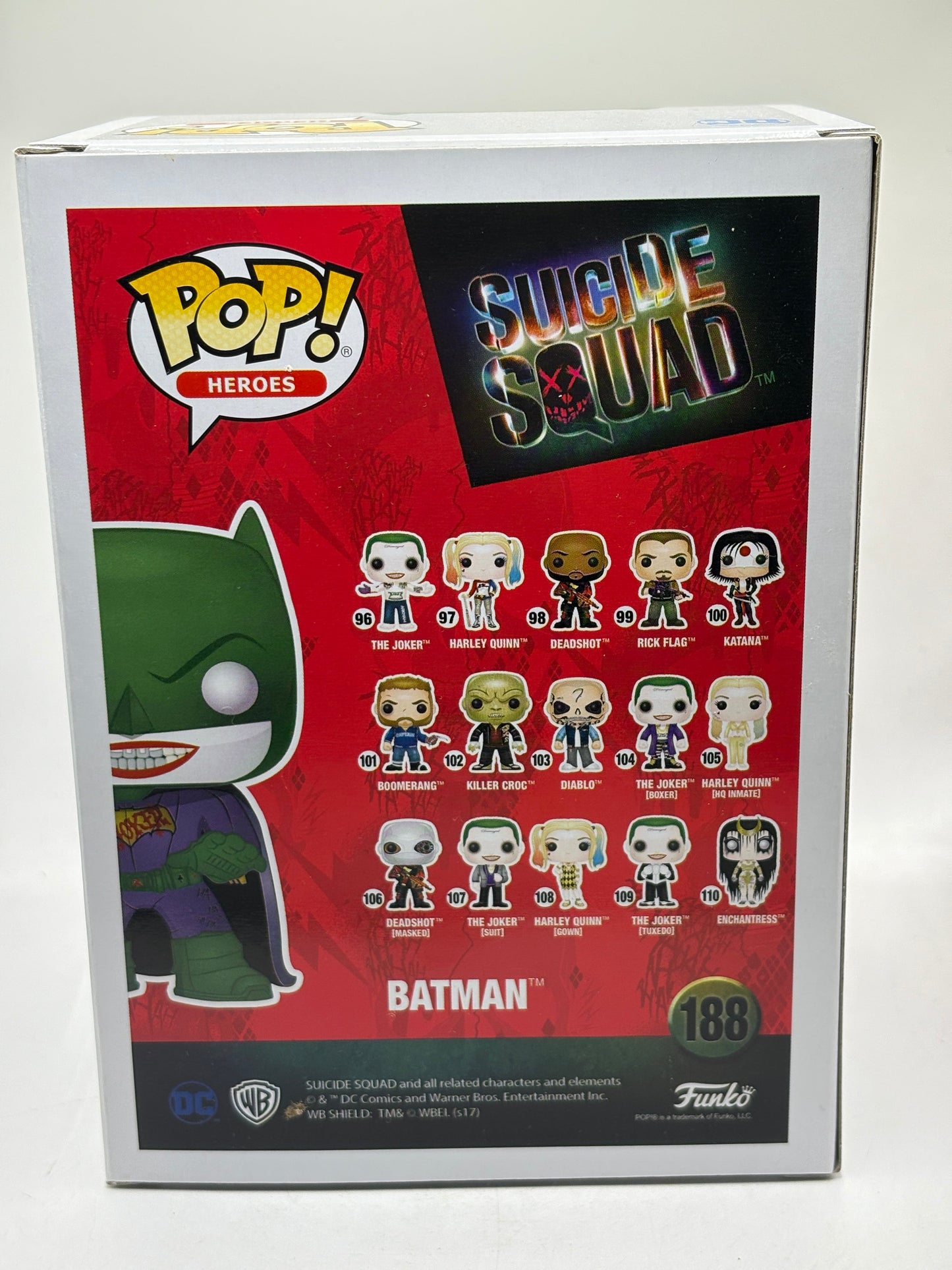 Funko POP! Heroes Suicide Squad #188 Batman 2017 Summer Exclusive FRENLY BRICKS - Open 7 Days