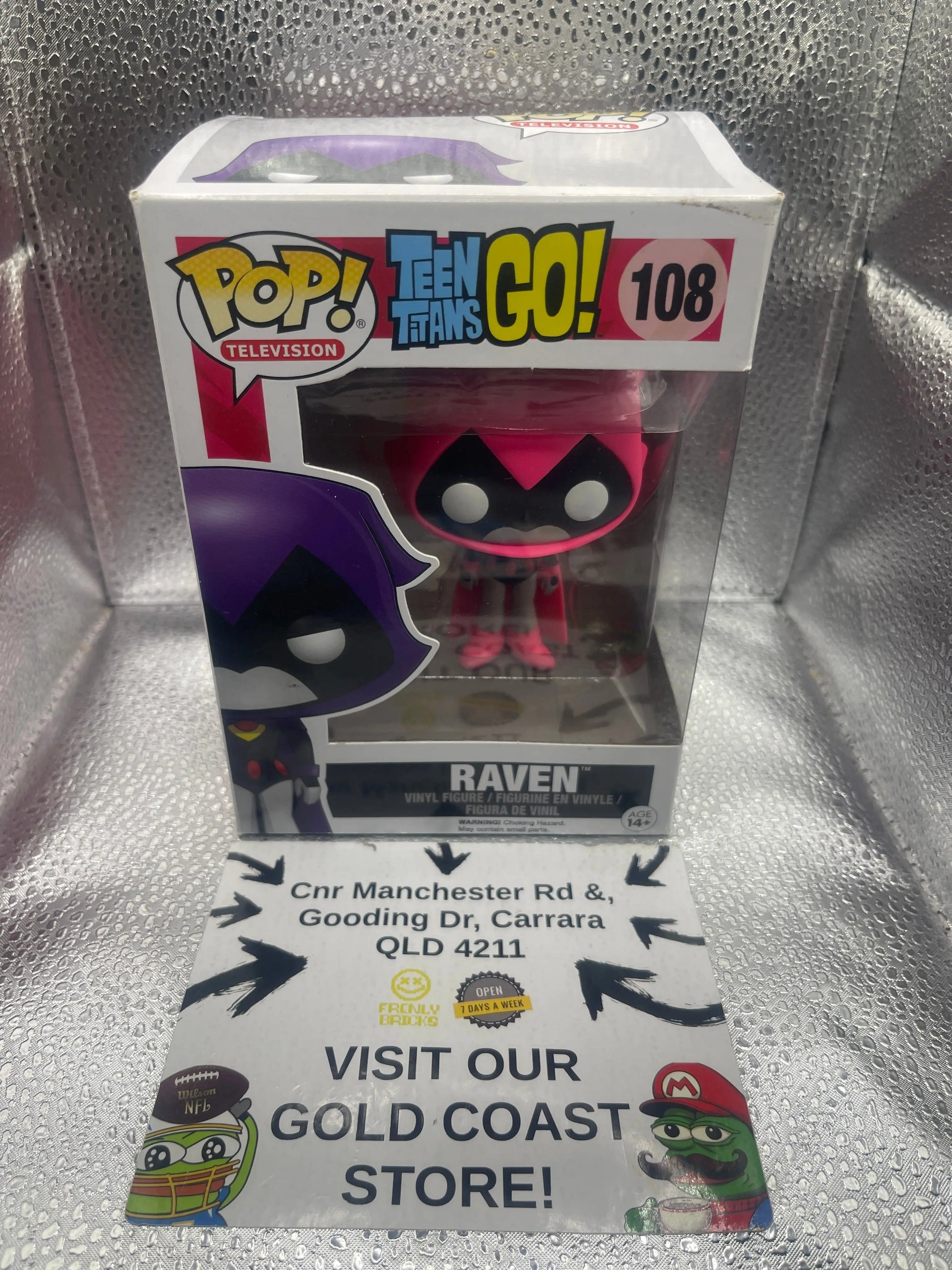 Funko POP! Television Teen Titans Go! Raven (Pink) #108 FRENLY BRICKS - Open 7 Days