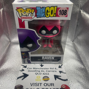 Funko POP! Television Teen Titans Go! Raven (Pink) #108 FRENLY BRICKS - Open 7 Days