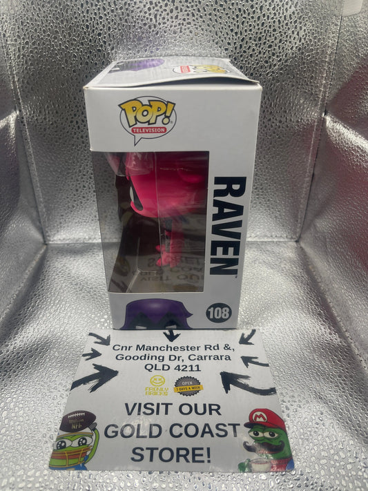 Funko POP! Television Teen Titans Go! Raven (Pink) #108 FRENLY BRICKS - Open 7 Days
