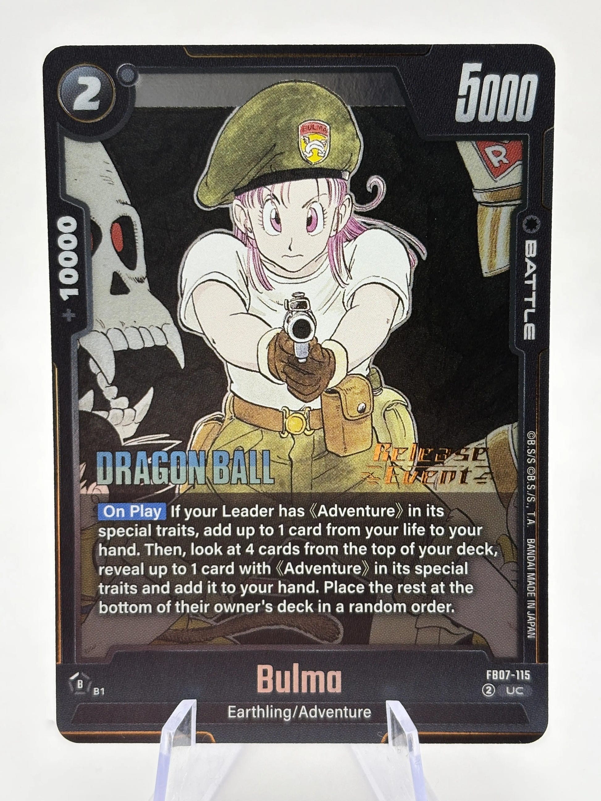 Dragon Ball Super Fusion World - Bulma FB07-115 UC Release Event Stamp FRENLY BRICKS - Open 7 Days image 1