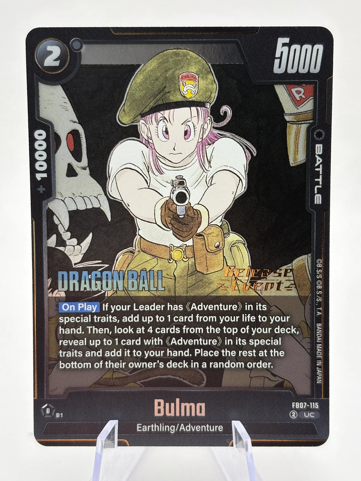 Dragon Ball Super Fusion World - Bulma FB07-115 UC Release Event Stamp FRENLY BRICKS - Open 7 Days