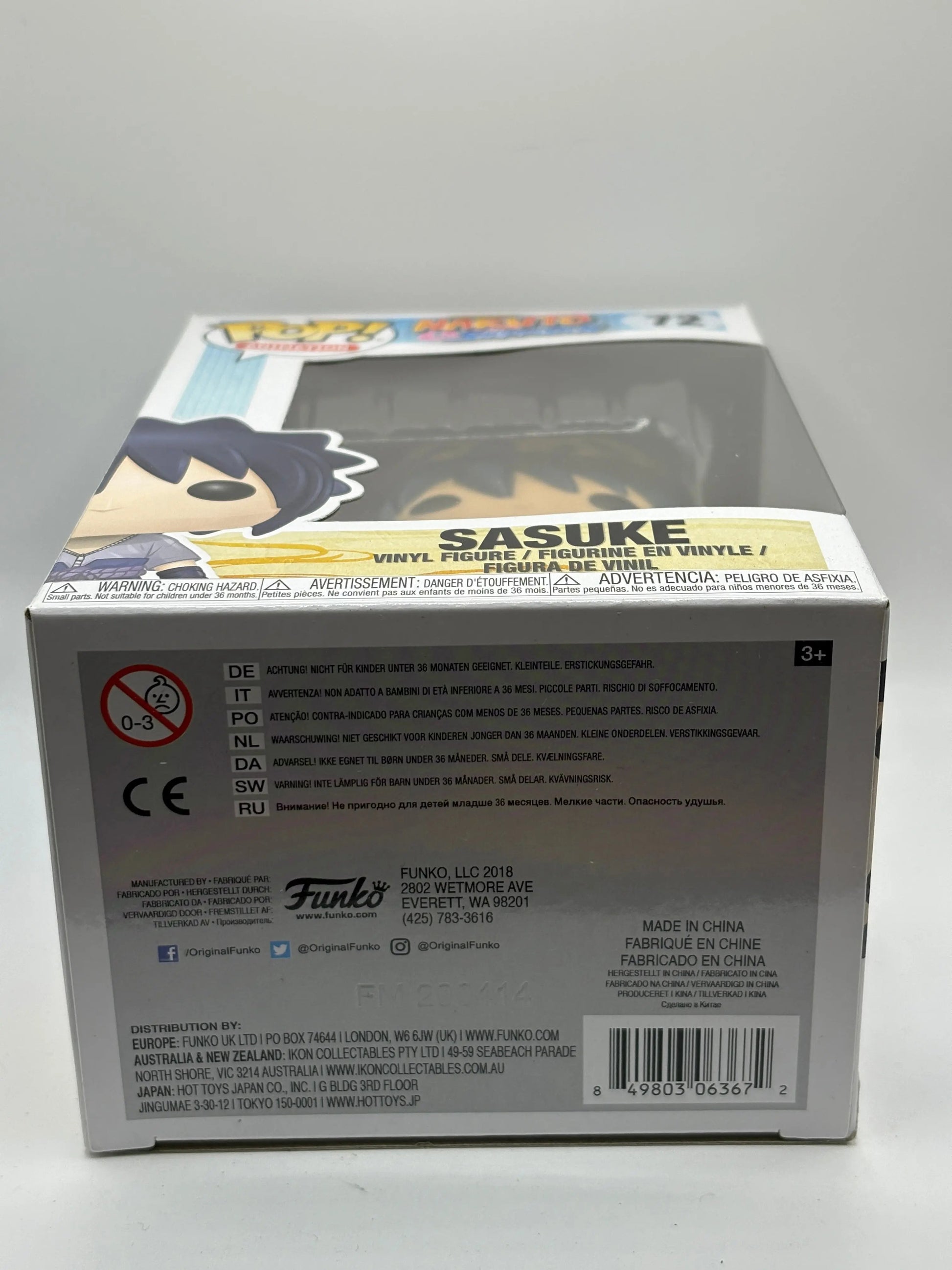 Funko POP! Animation Naruto Shippuden #72 Sasuke FRENLY BRICKS - Open 7 Days