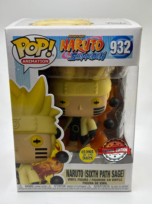 Funko POP! Naruto Shippuden #932 Naruto Sixth Path Sage Glow SE FRENLY BRICKS - Open 7 Days