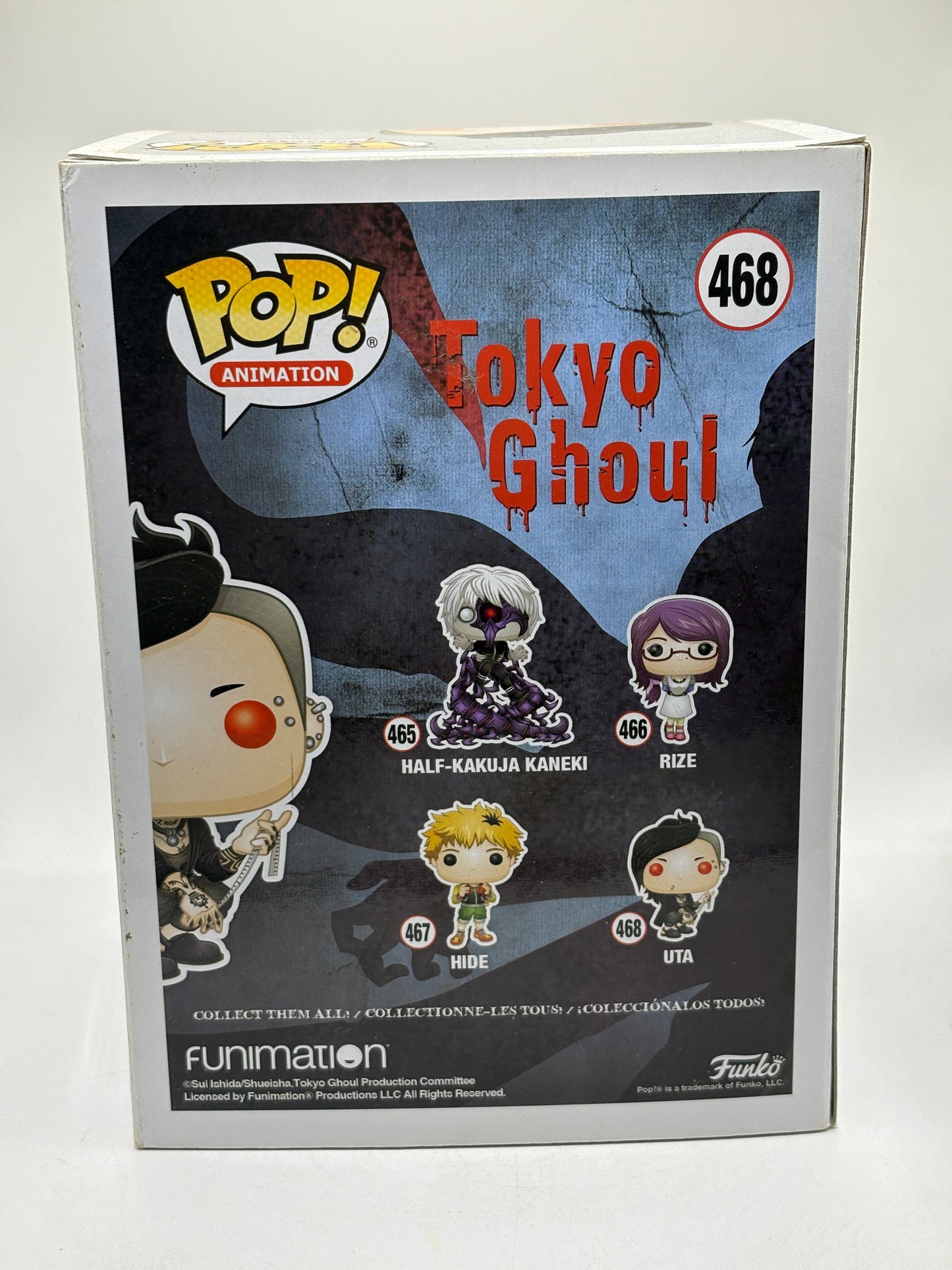 Funko POP! Animation Tokyo Ghoul #468 Uta Vinyl Figure FRENLY BRICKS - Open 7 Days