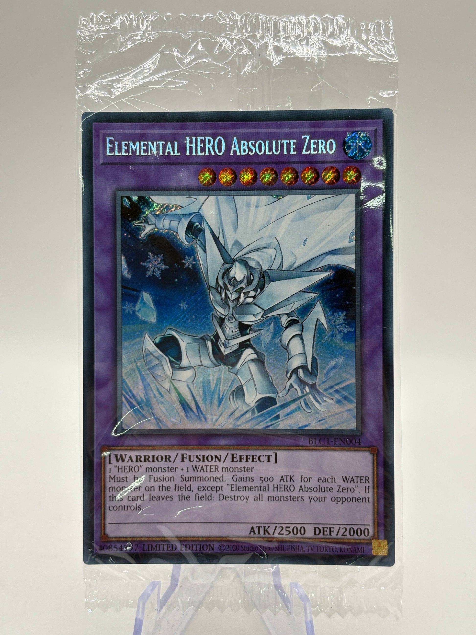 Yu-Gi-Oh! Elemental Hero Absolute Zero BLC1-EN004 Limited Edition Sealed FRENLY BRICKS - Open 7 Days