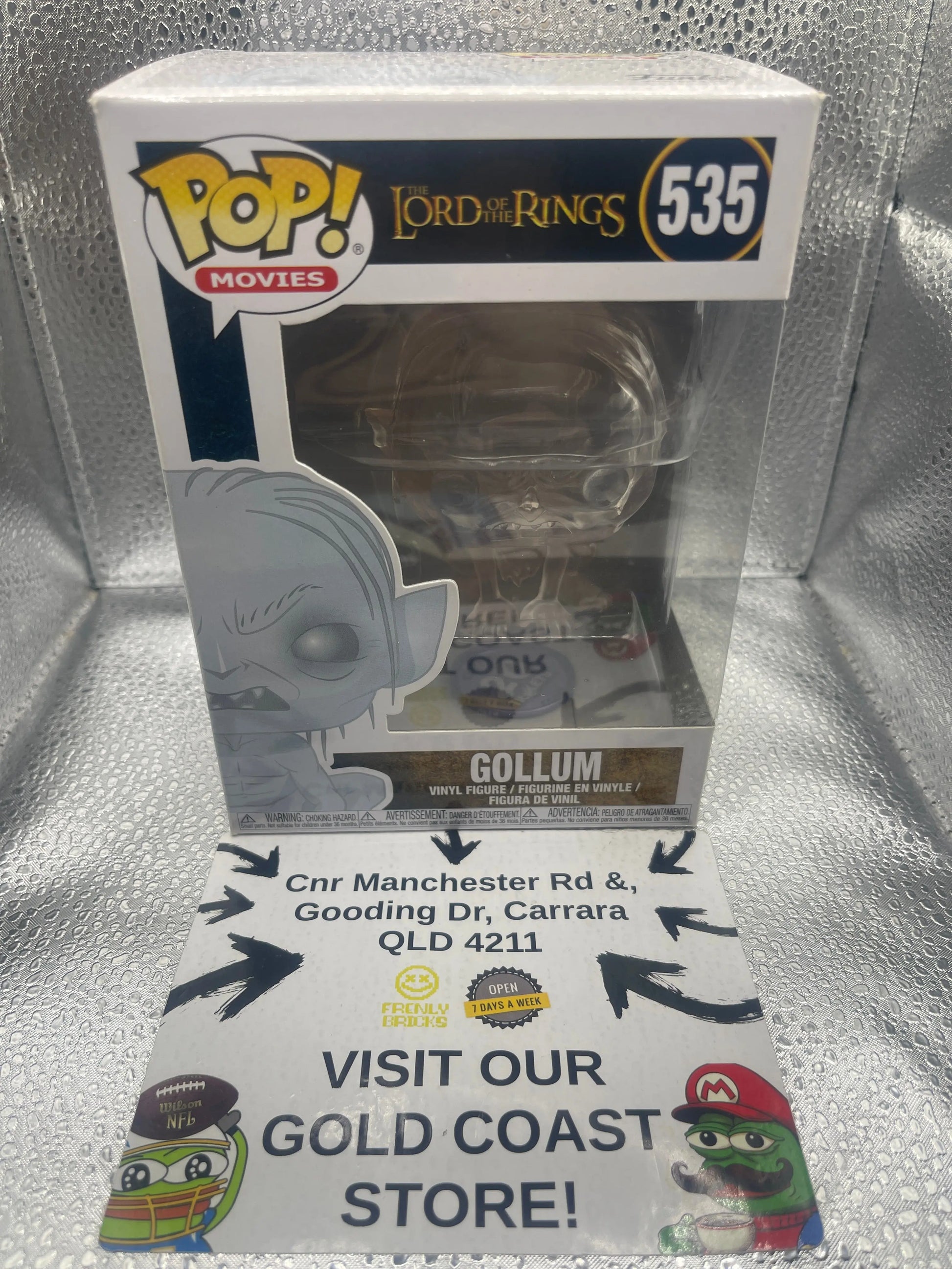 Funko Pop Movies Lord of The Rings Gollum 535 Invisible FRENLY BRICKS - Open 7 Days