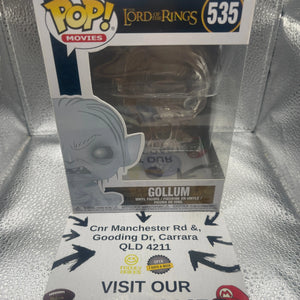 Funko Pop Movies Lord of The Rings Gollum 535 Invisible FRENLY BRICKS - Open 7 Days