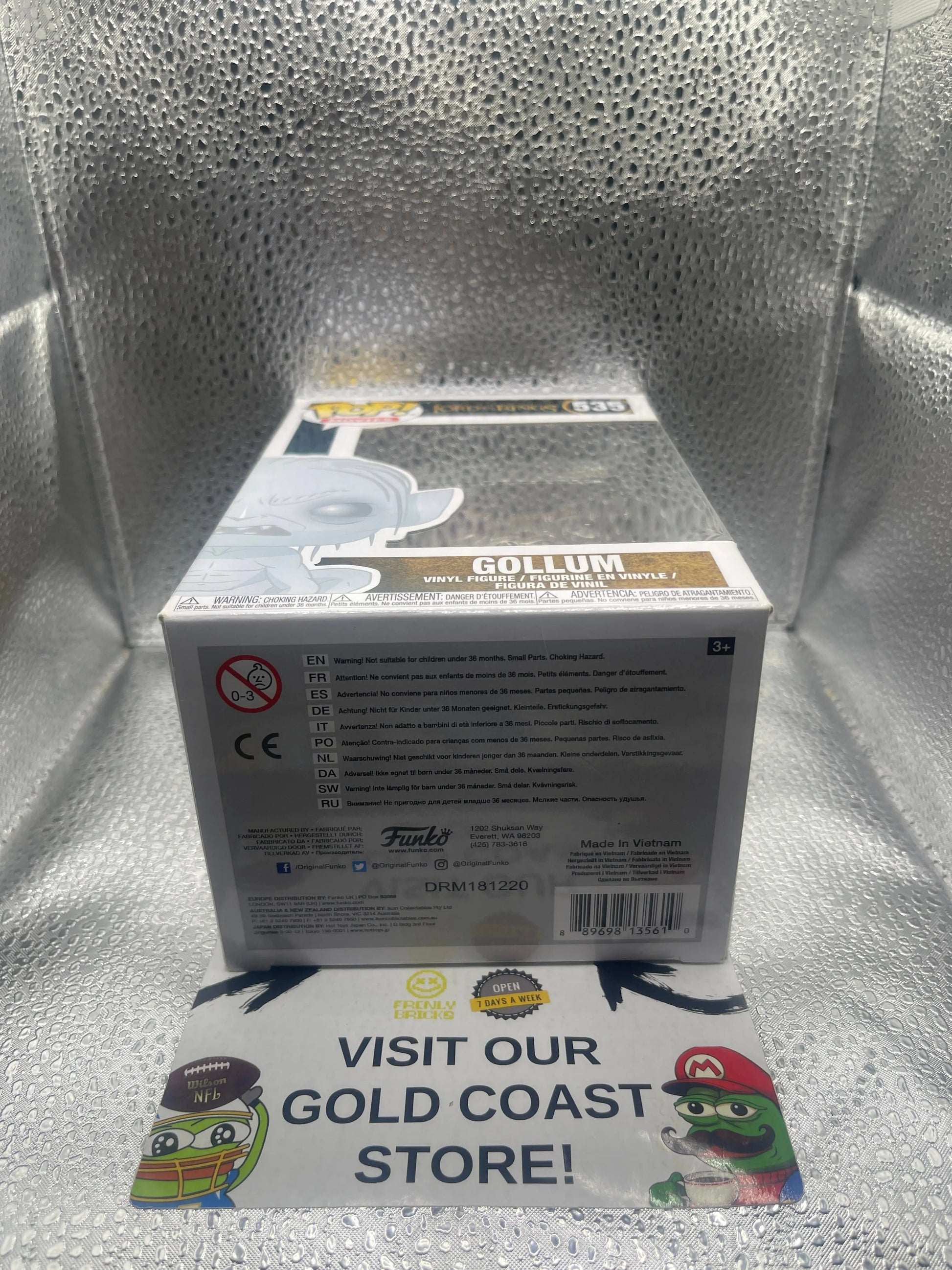 Funko Pop Movies Lord of The Rings Gollum 535 Invisible FRENLY BRICKS - Open 7 Days