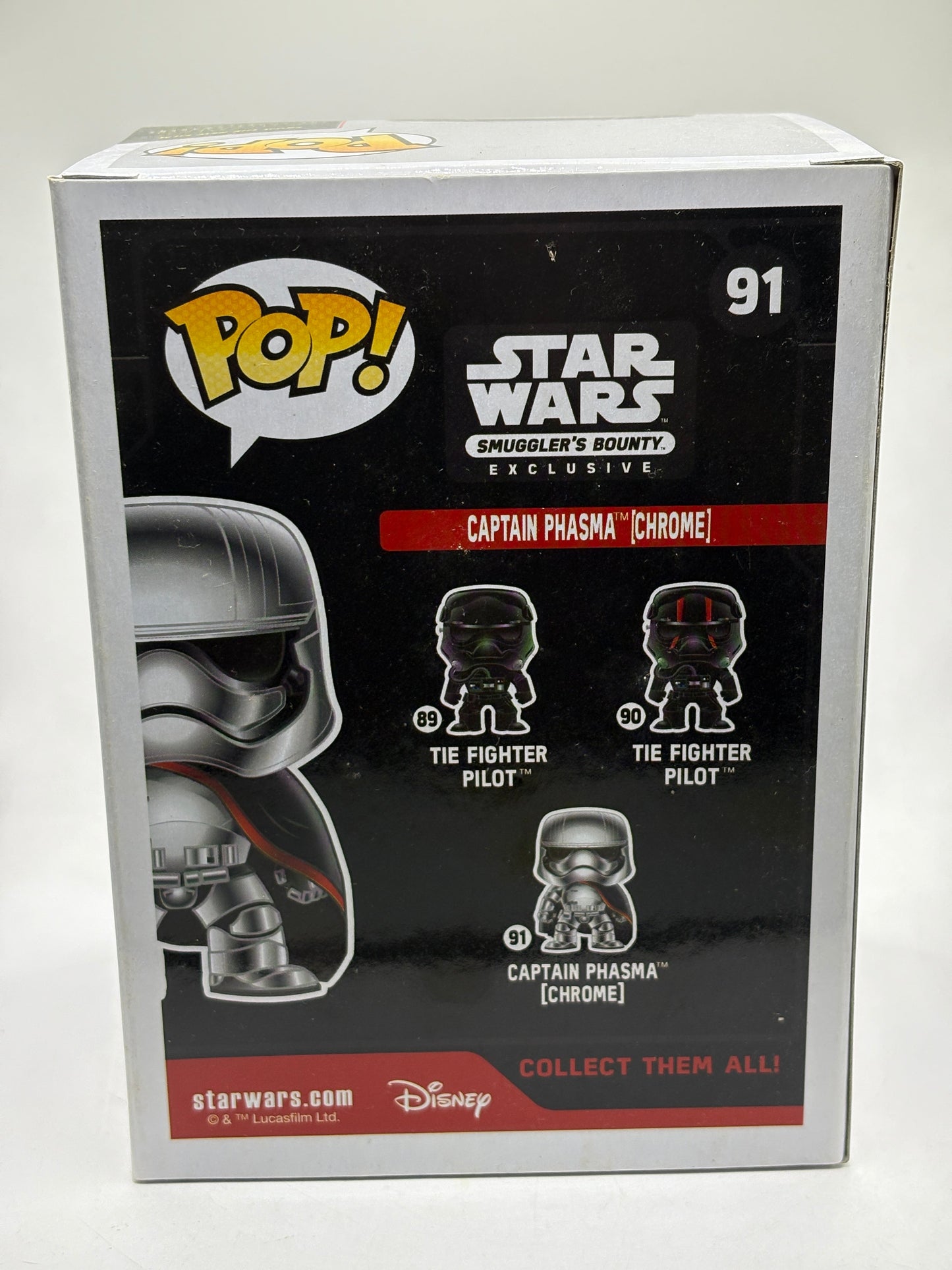 Funko POP! Star Wars Smugglers Bounty #91 Captain Phasma Chrome FRENLY BRICKS - Open 7 Days