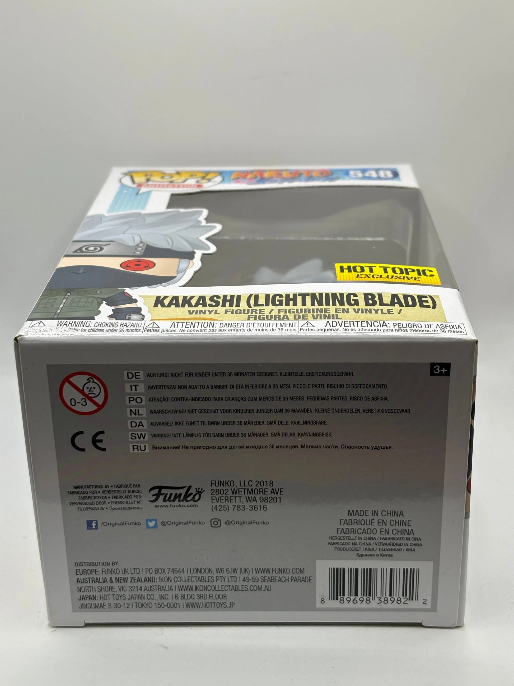 Funko POP! Naruto Shippuden #548 Kakashi Lightning Blade Hot Topic FRENLY BRICKS - Open 7 Days