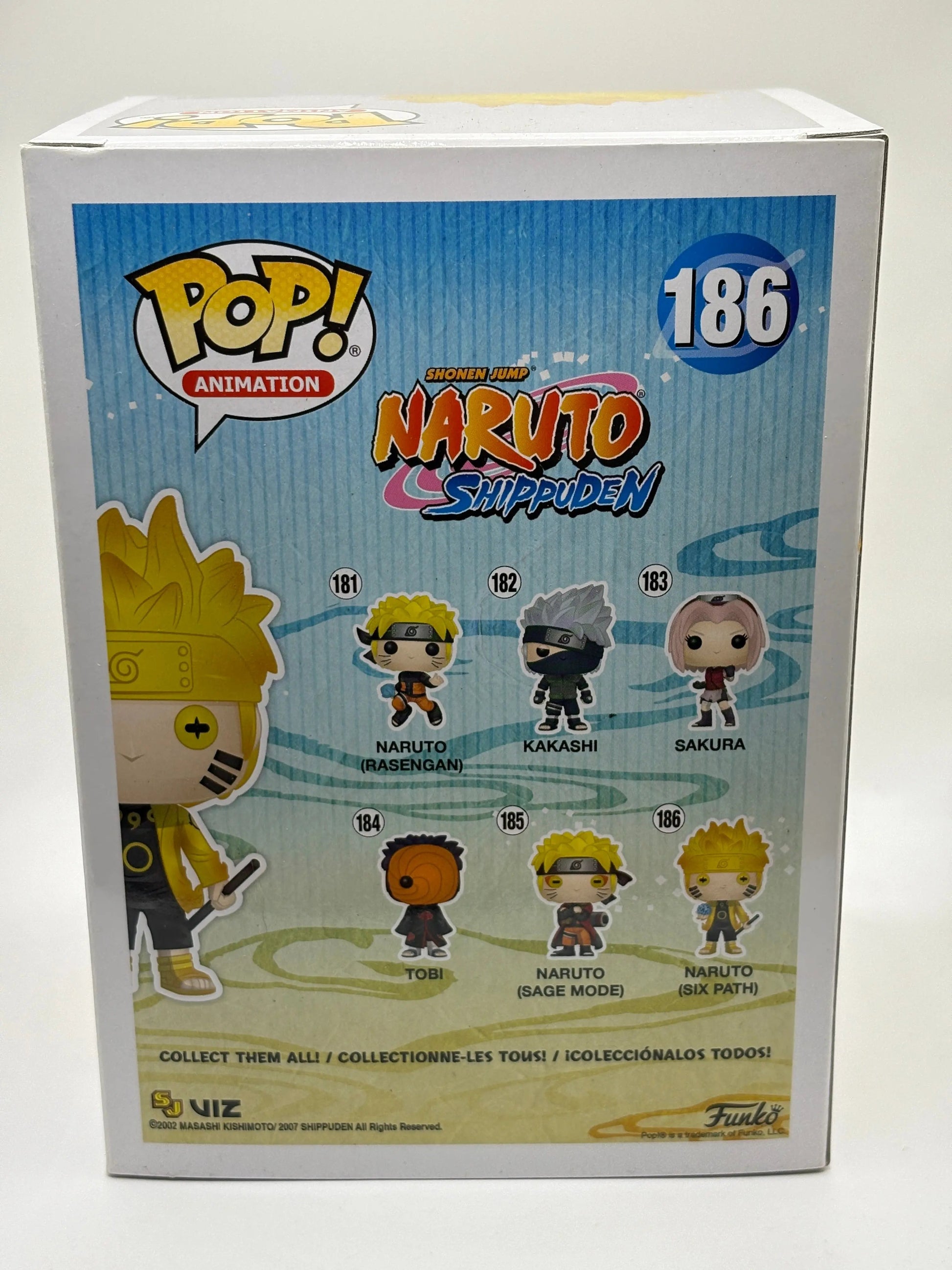 Funko POP! Animation Naruto Shippuden #186 Naruto Six Path Glow Hot Topic FRENLY BRICKS - Open 7 Days