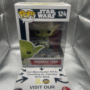 Funko POP! Star Wars: Dagobah Yoda #124 FRENLY BRICKS - Open 7 Days