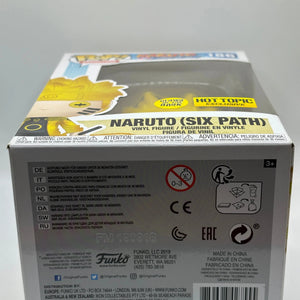 Funko POP! Animation Naruto Shippuden #186 Naruto Six Path Glow Hot Topic FRENLY BRICKS - Open 7 Days