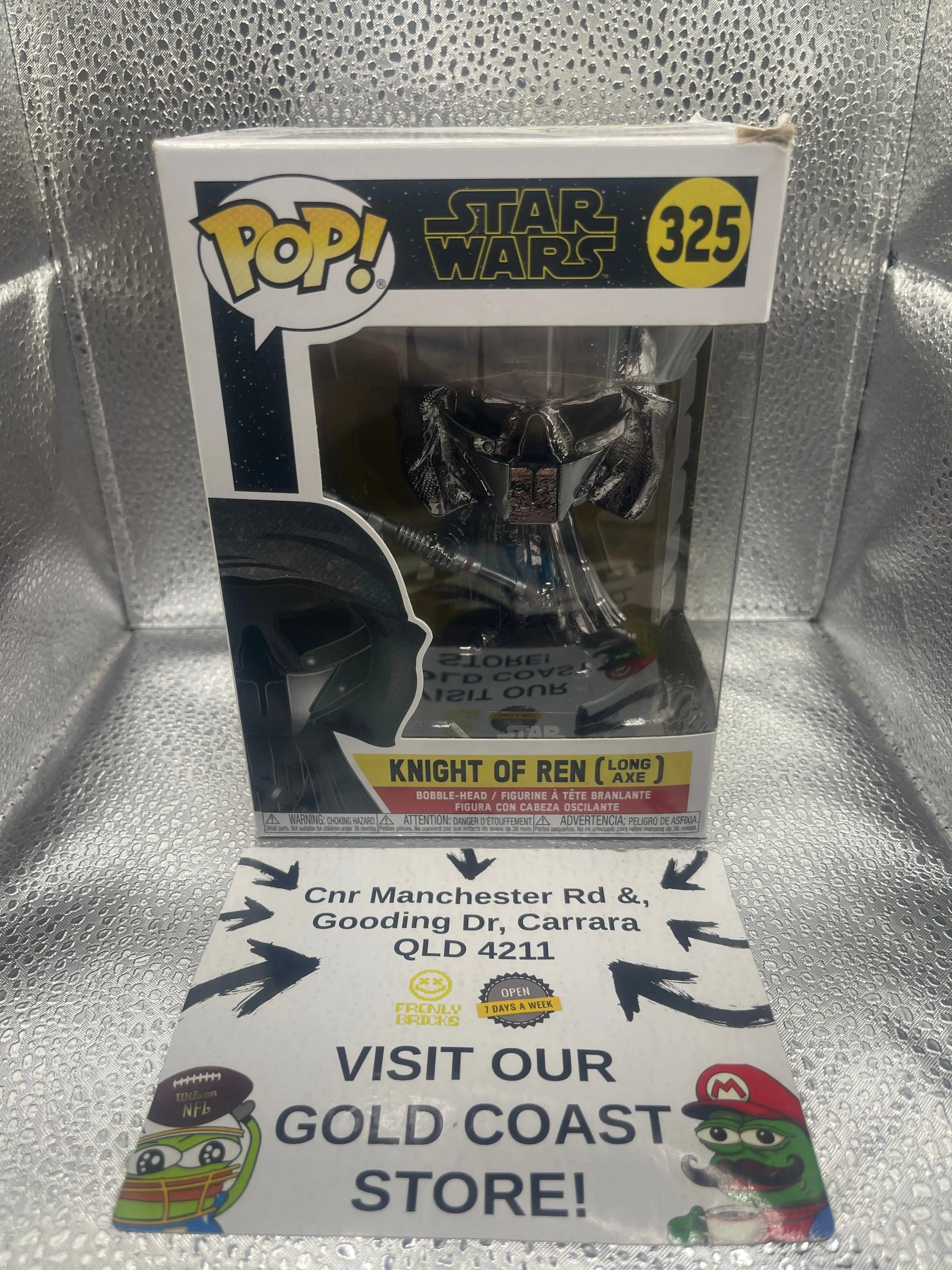 Star Wars Funko Pop - Knight of Ren (Long Axe) - Rise of Skywalker - No. 325 FRENLY BRICKS - Open 7 Days