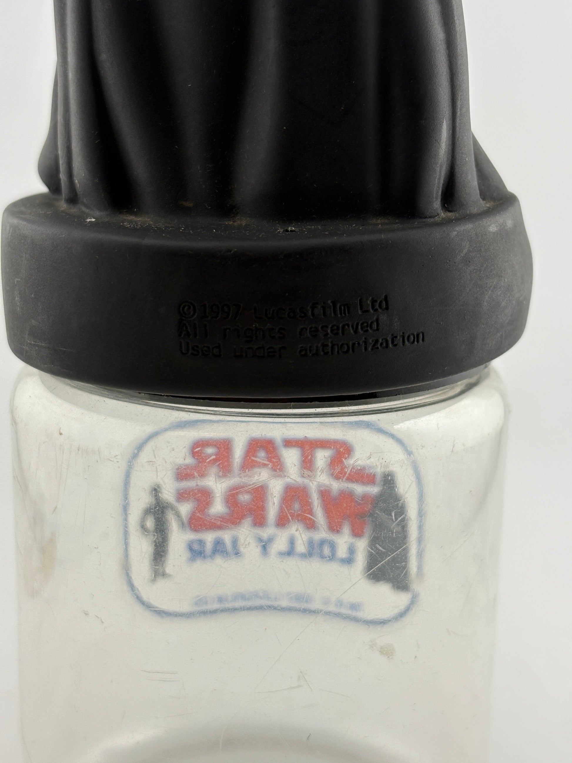 Vintage Star Wars Darth Vader Lolly Jar  1997 Lucas Films RARE FRENLY BRICKS - Open 7 Days