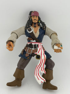 Zizzle Pirates of the Caribbean Captain Jack Sparrow Disney Action Figure 6.5”