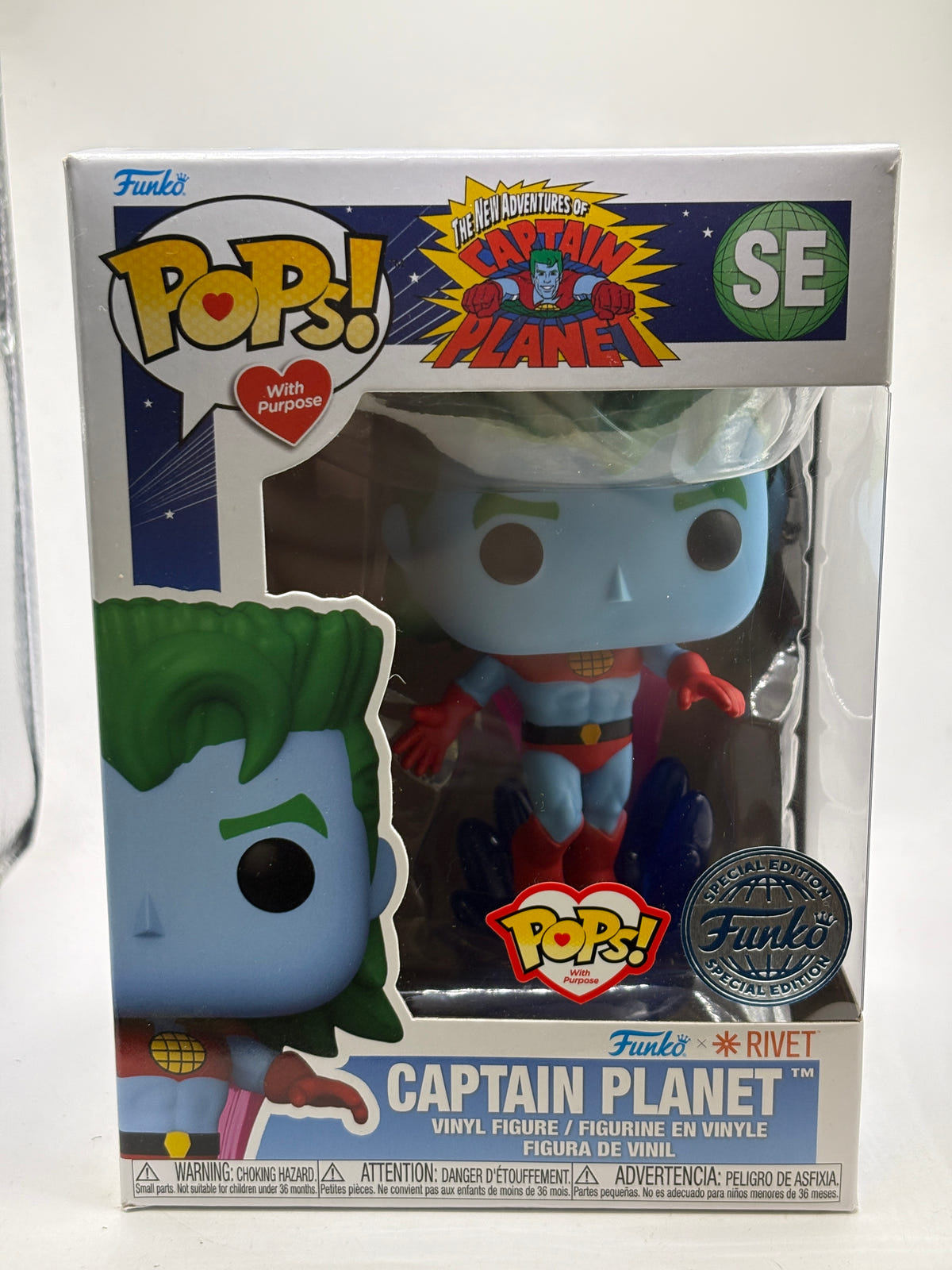 Funko POPs! With Purpose Captain Planet #SE Captain Planet Vinyl Figure image 1
