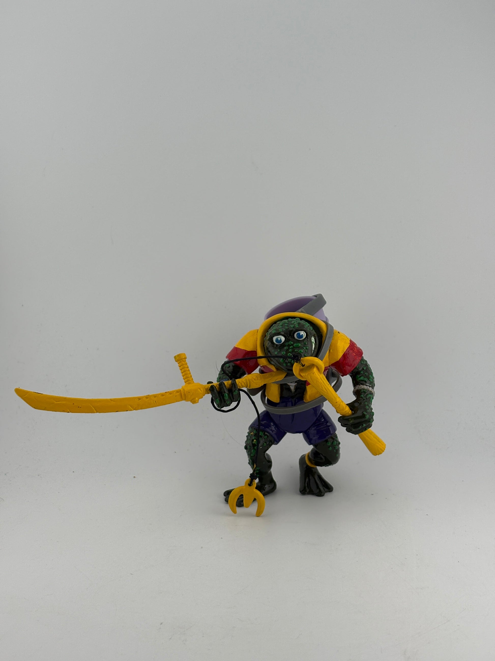 Vintage TMNT 1989 Genghis Frog Action Figure Teenage Mutant Ninja Turtles Custom FRENLY BRICKS - Open 7 Days