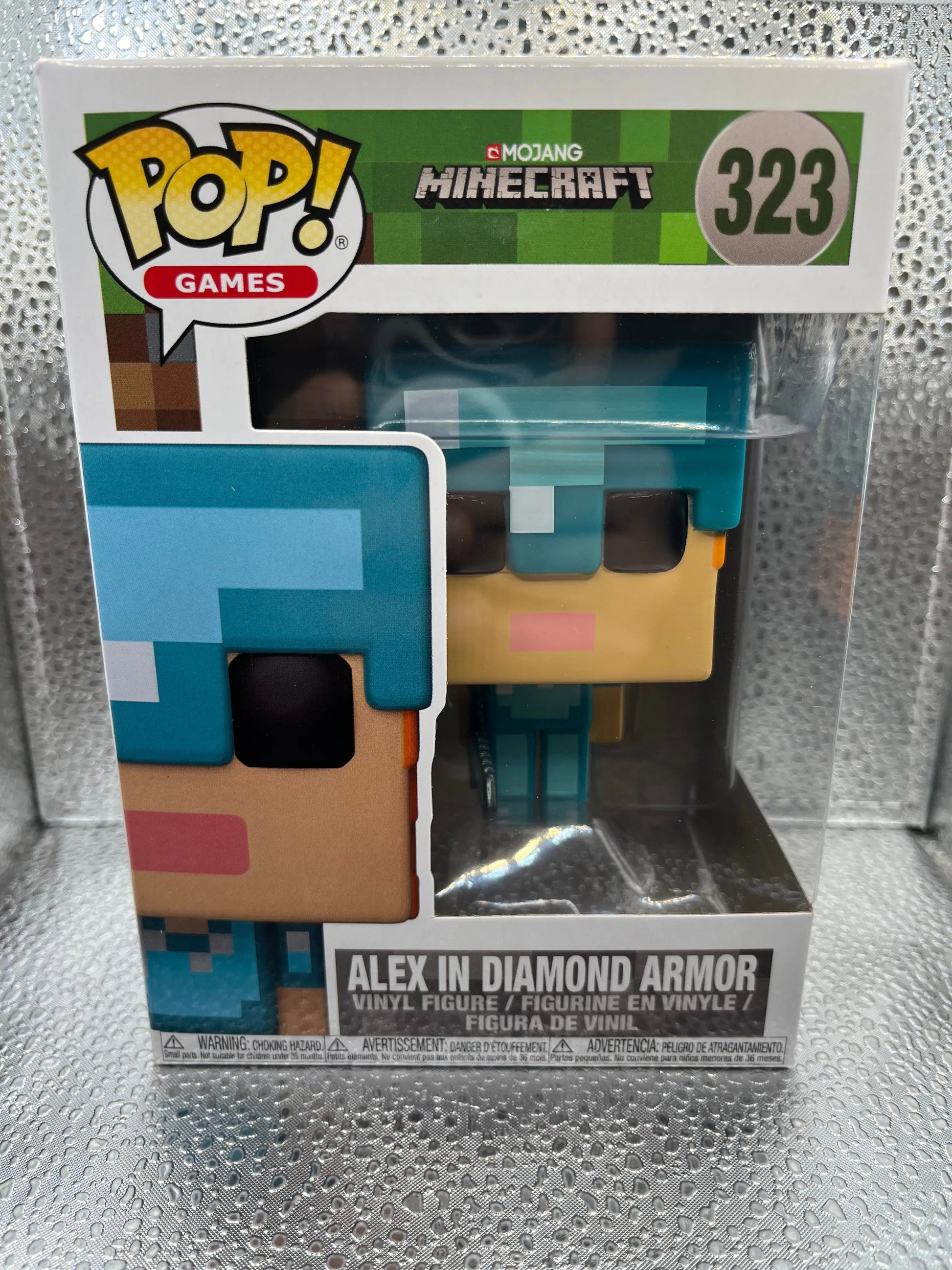 Funko POP Games - Minecraft - Alex In Diamond Armor FRENLY BRICKS - Open 7 Days