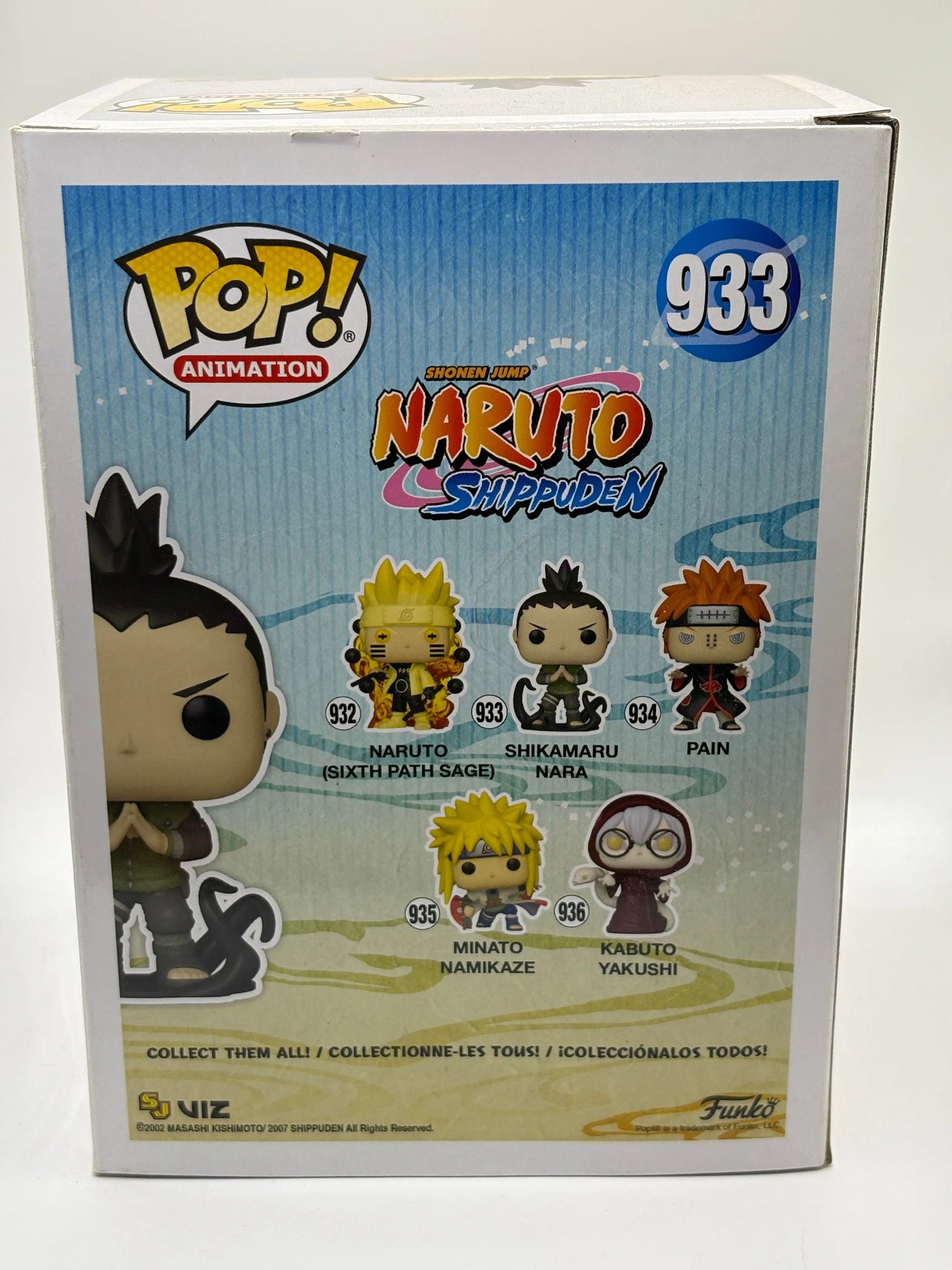 Funko POP! Animation Naruto Shippuden #933 Shikamaru Nara FRENLY BRICKS - Open 7 Days