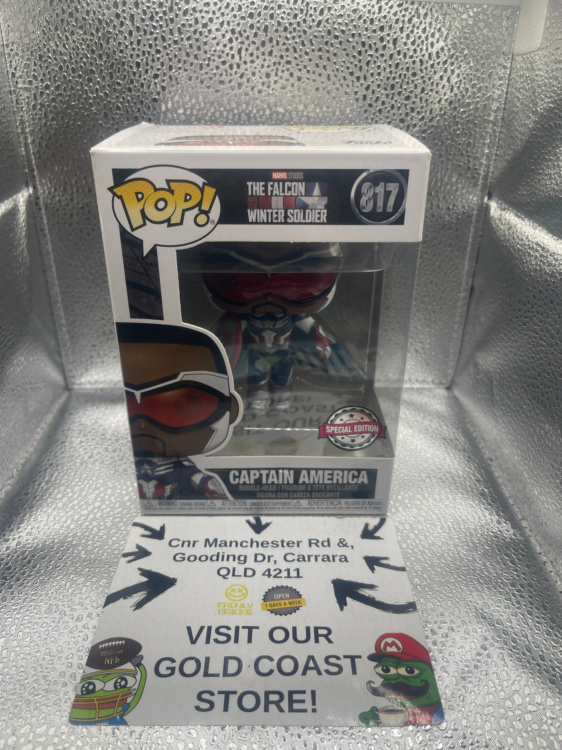 Marvel Funko Pop - Captain America - The Falcon and the Winter Soldier - No. 817 FRENLY BRICKS - Open 7 Days