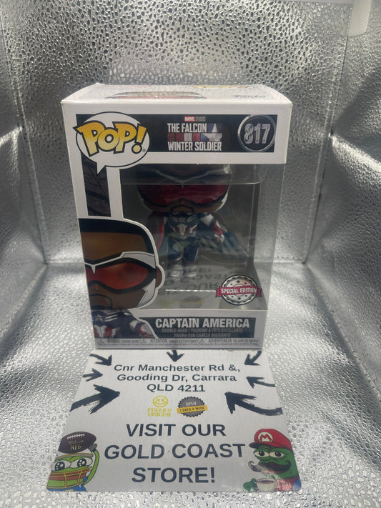 Marvel Funko Pop - Captain America - The Falcon and the Winter Soldier - No. 817 FRENLY BRICKS - Open 7 Days