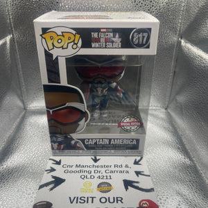 Marvel Funko Pop - Captain America - The Falcon and the Winter Soldier - No. 817 FRENLY BRICKS - Open 7 Days