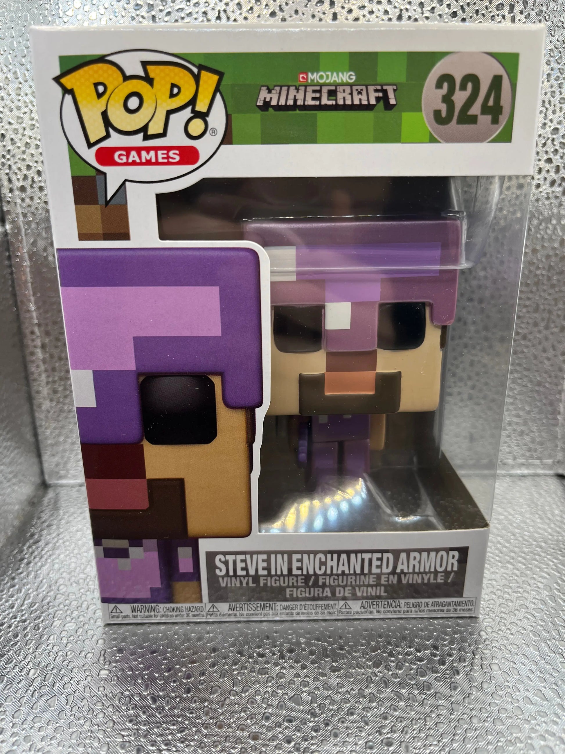 Funko POP Games - Minecraft - Steve In Enchanted Armor #324 FRENLY BRICKS - Open 7 Days