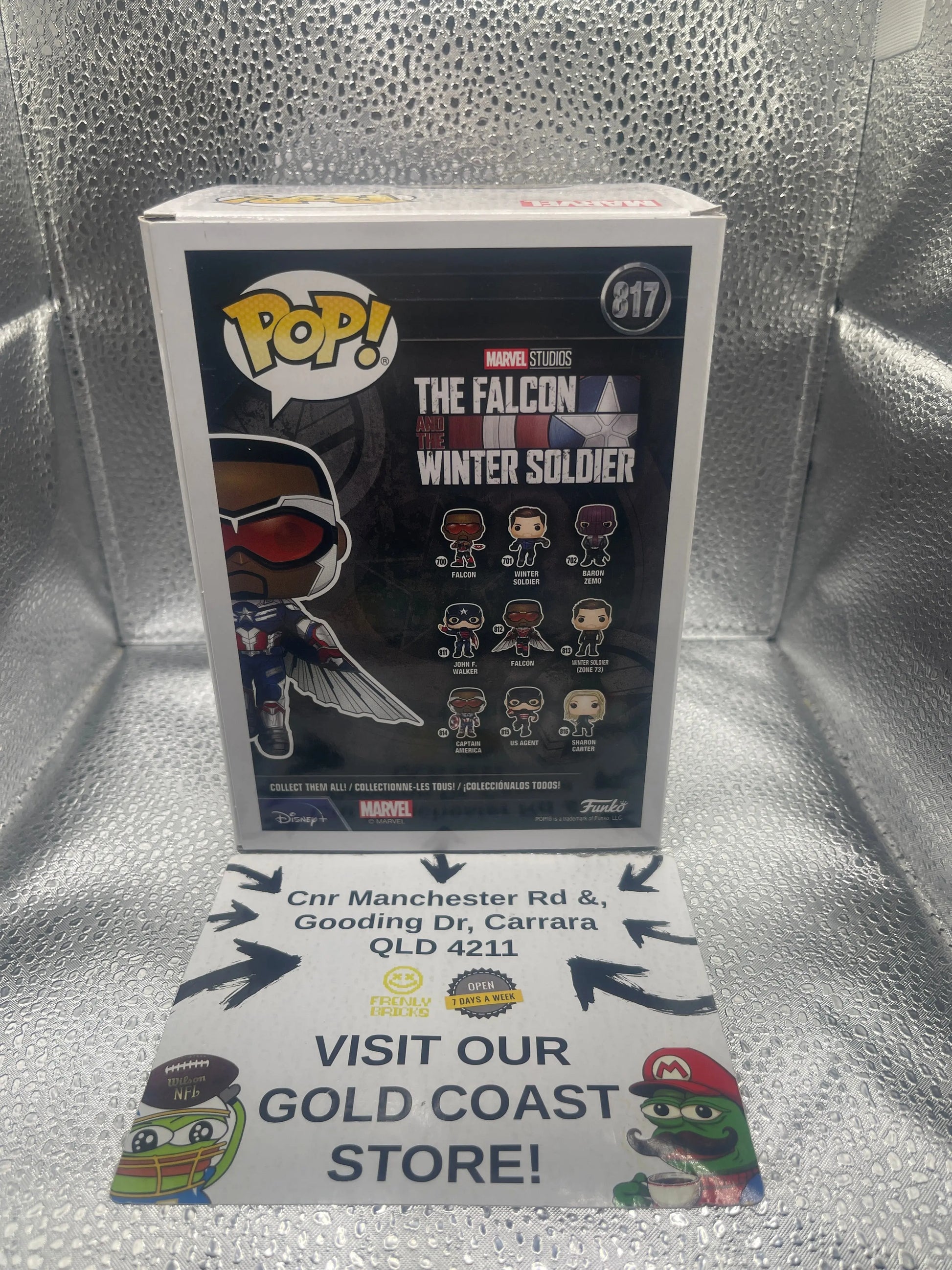 Marvel Funko Pop - Captain America - The Falcon and the Winter Soldier - No. 817 FRENLY BRICKS - Open 7 Days