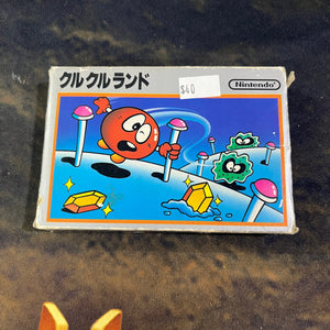 Clu Clu Land NES Famicom Japan Untested FRENLY BRICKS - Open 7 Days