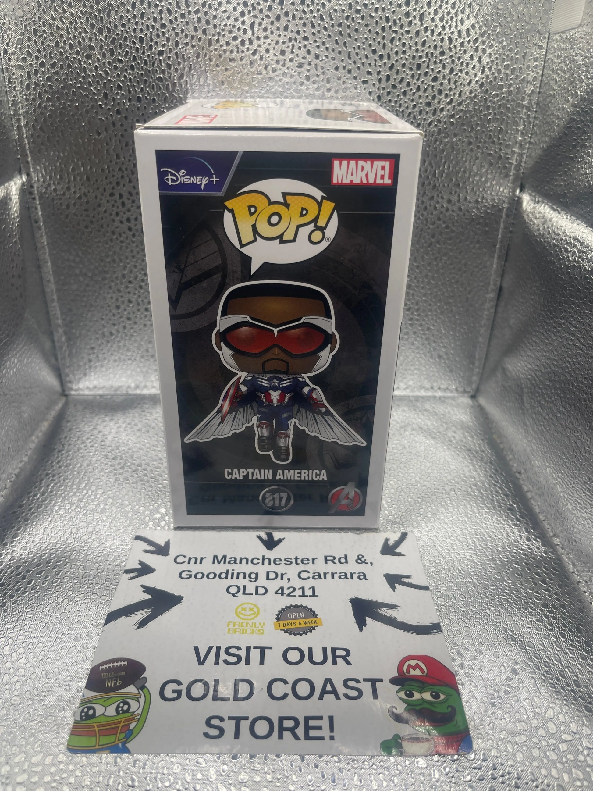 Marvel Funko Pop - Captain America - The Falcon and the Winter Soldier - No. 817 FRENLY BRICKS - Open 7 Days