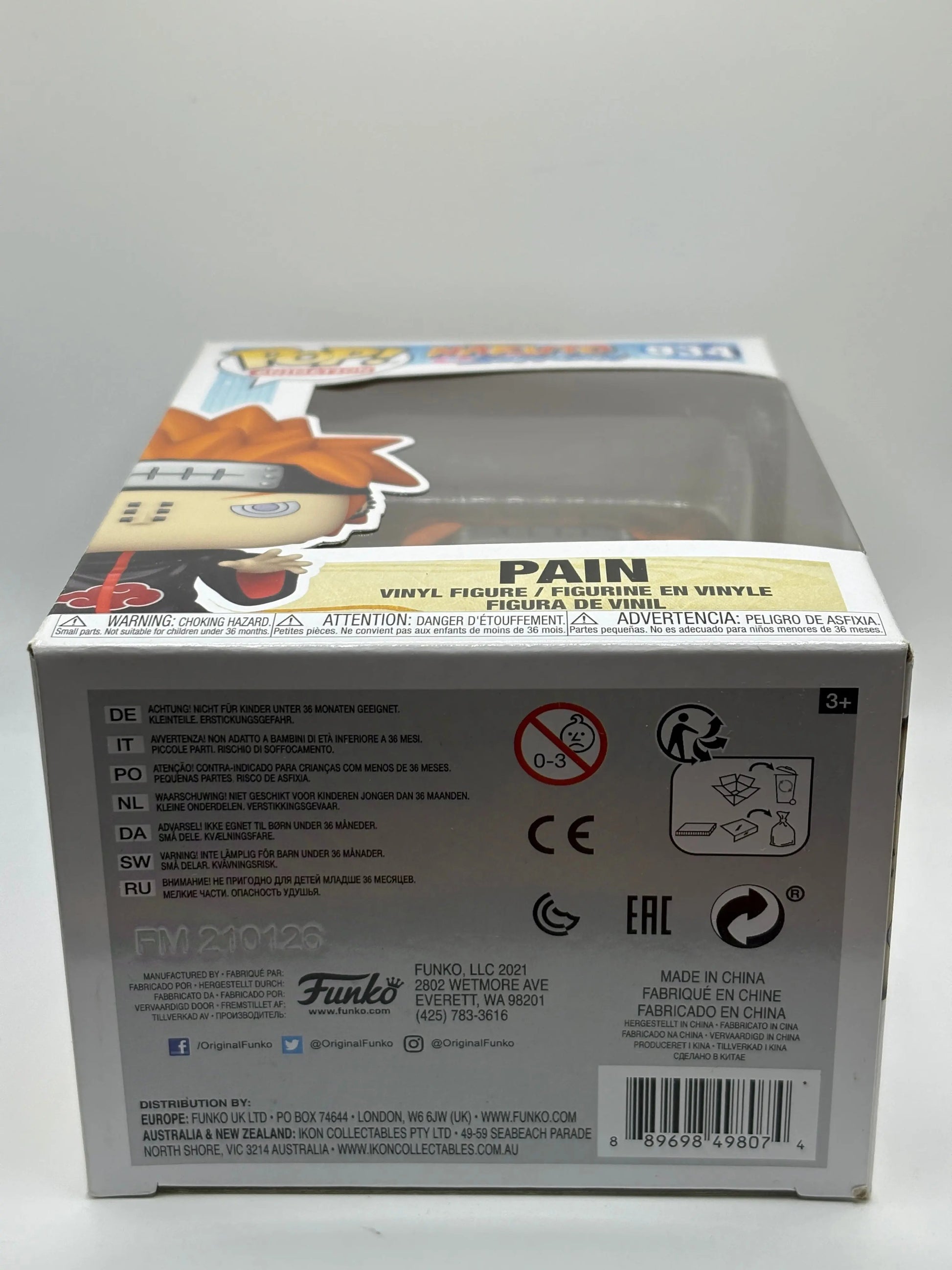 Funko POP! Animation Naruto Shippuden #934 Pain FRENLY BRICKS - Open 7 Days