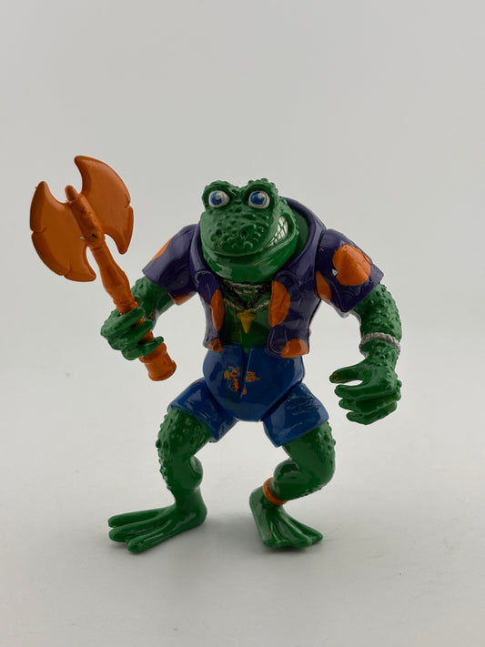 Vintage TMNT 1989 Genghis Frog Action Figure Teenage Mutant Ninja Turtles Custom 2 FRENLY BRICKS - Open 7 Days