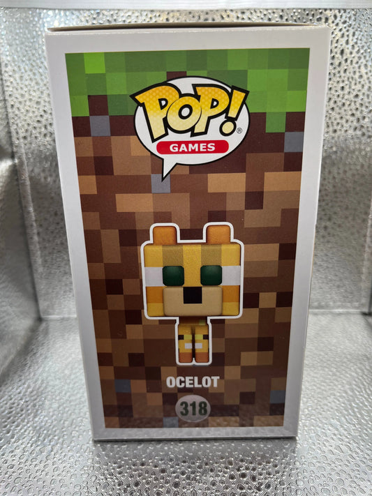 Funko POP Games - Minecraft - Ocelot #318 FRENLY BRICKS - Open 7 Days