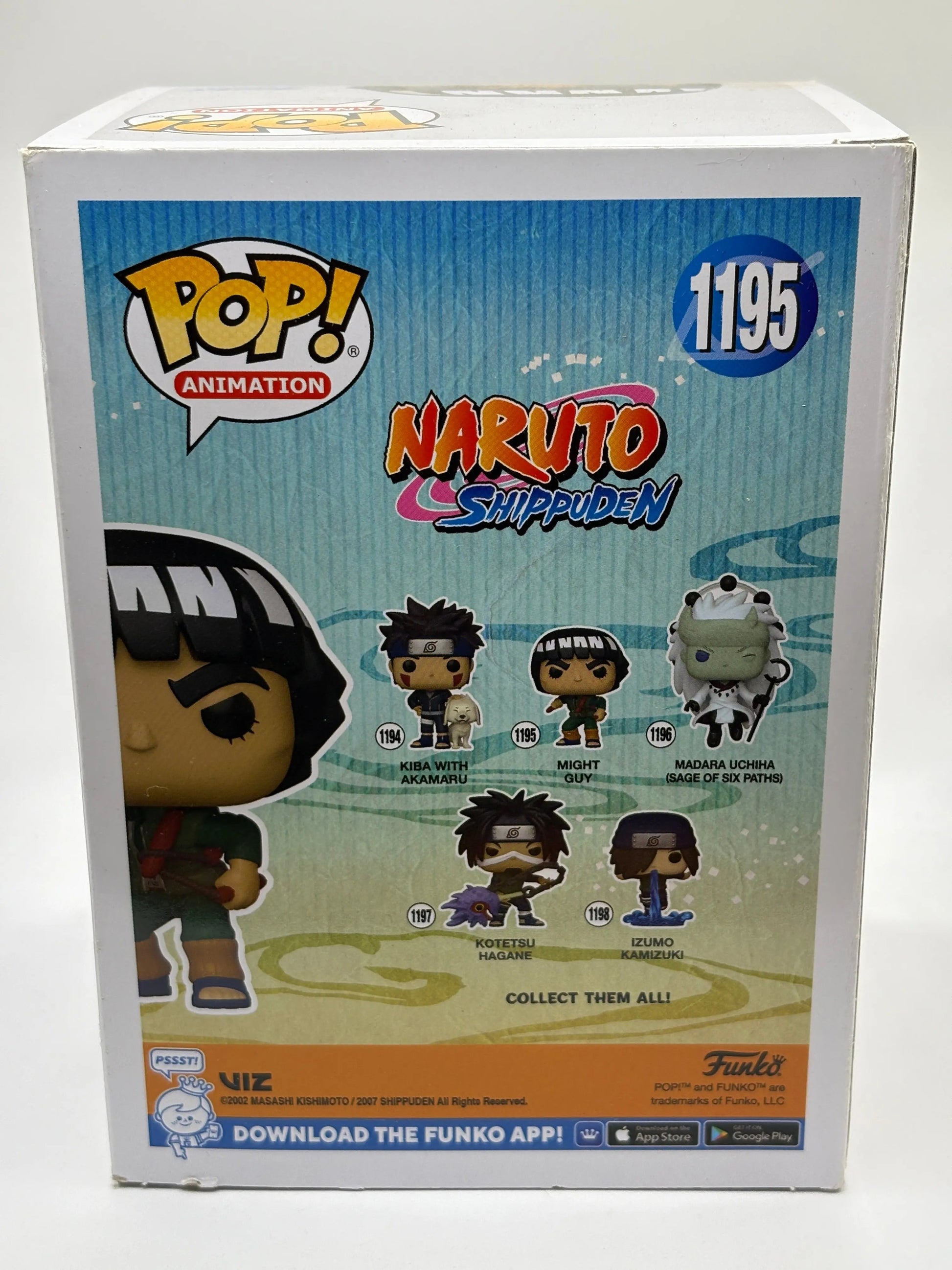 Funko POP! Animation Naruto Shippuden #1195 Might Guy FRENLY BRICKS - Open 7 Days