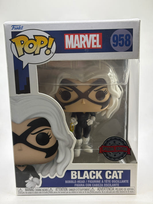 Funko POP! Marvel #958 Black Cat Special Edition Bobble-Head