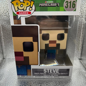 Funko POP Games - Minecraft - Steve #316 FRENLY BRICKS - Open 7 Days