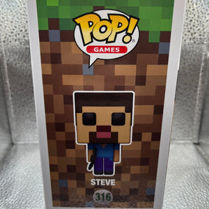 Funko POP Games - Minecraft - Steve #316 FRENLY BRICKS - Open 7 Days