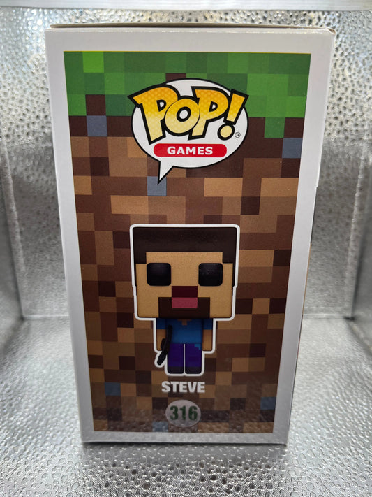 Funko POP Games - Minecraft - Steve #316 FRENLY BRICKS - Open 7 Days