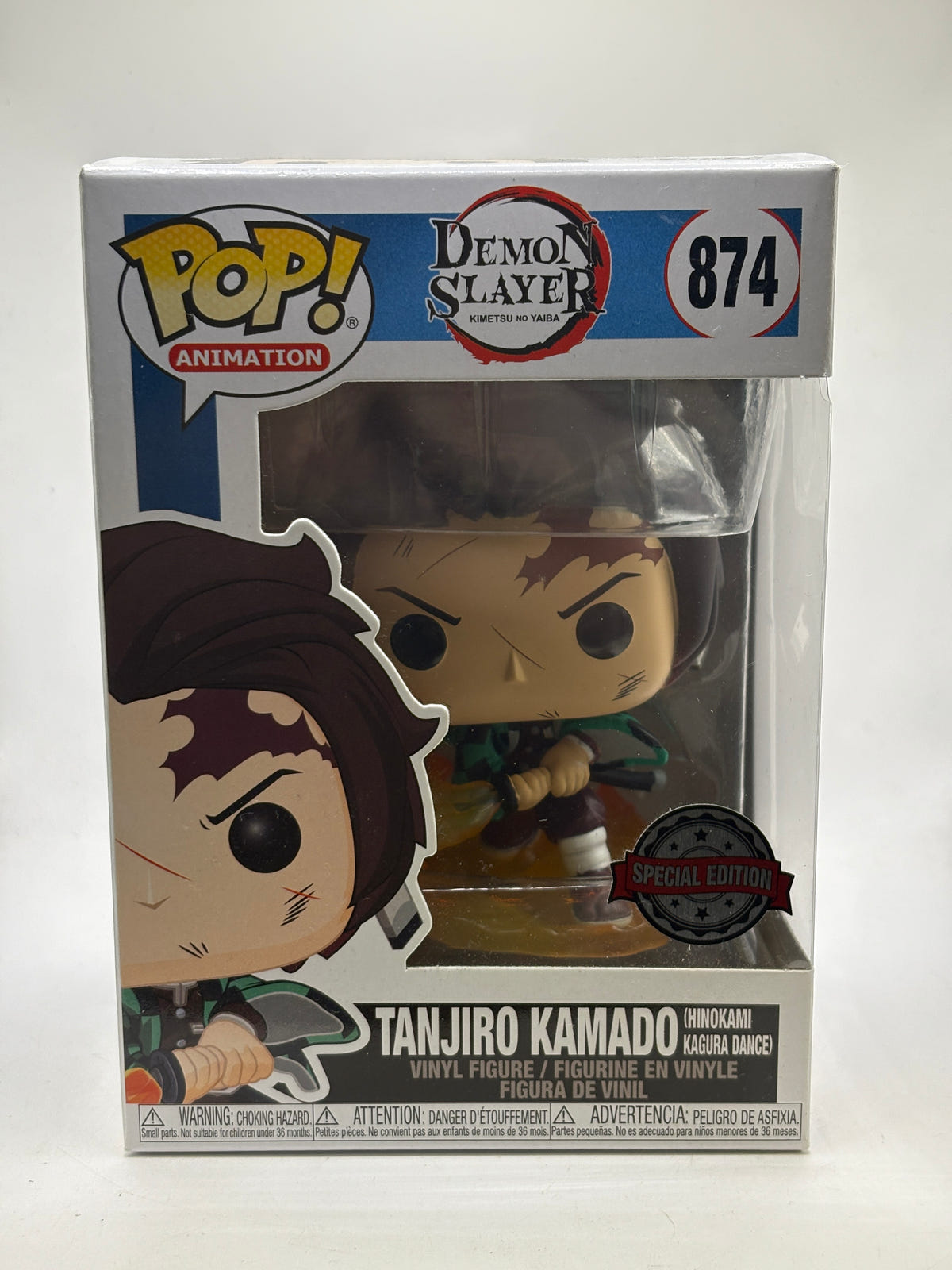 Funko POP! Animation Demon Slayer #874 Tanjiro Kamado Special Edition Vinyl Figure image 1