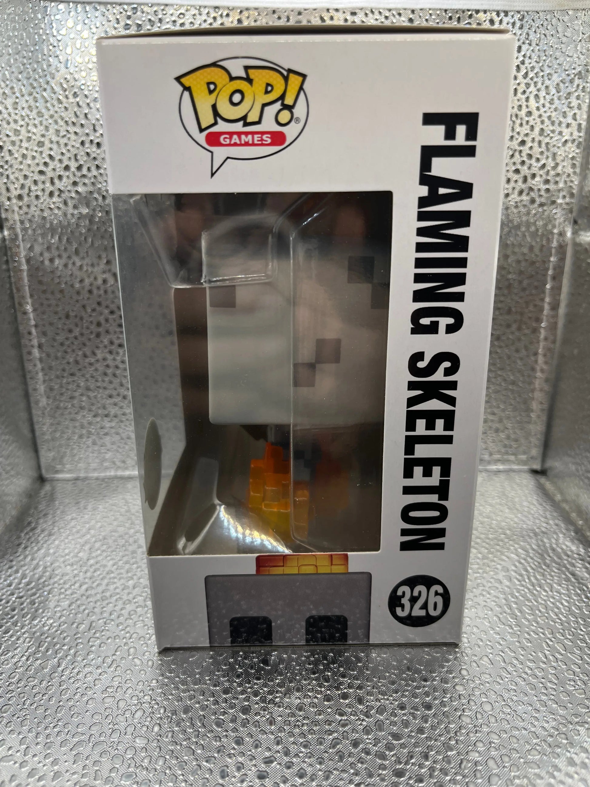 Funko POP Games - Minecraft - Flaming Skeleton #326 FRENLY BRICKS - Open 7 Days