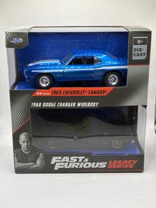Jada Toys 1/43 Fast & Furious Legacy Series Diecast Set 1969 Camaro 1968 Charger