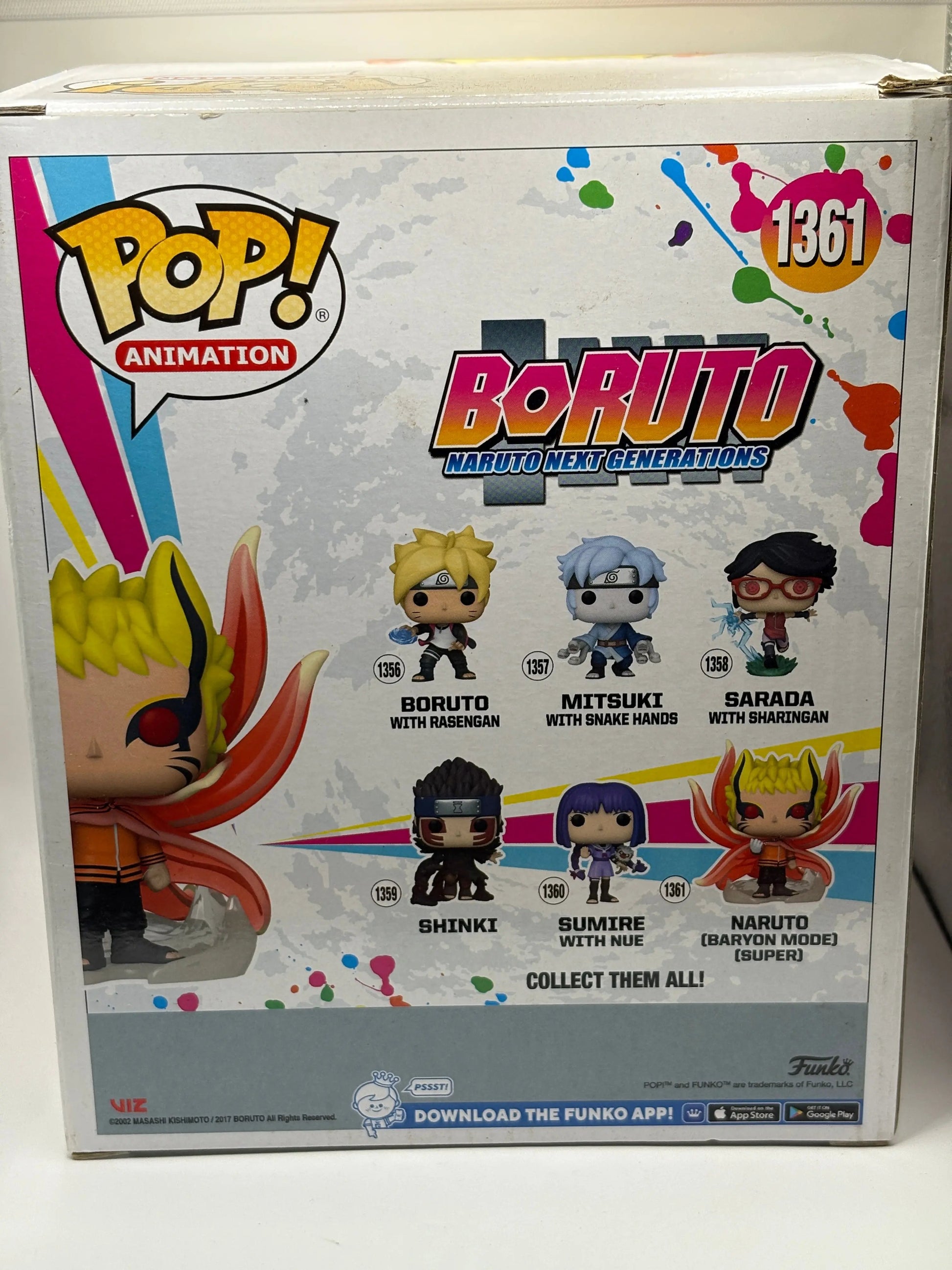 Funko POP! Animation Boruto #1361 Naruto Baryon Mode Glow SE FRENLY BRICKS - Open 7 Days