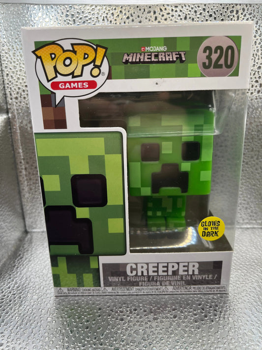 Funko POP Games - Minecraft - Creeper (Glow in the Dark) #320 FRENLY BRICKS - Open 7 Days