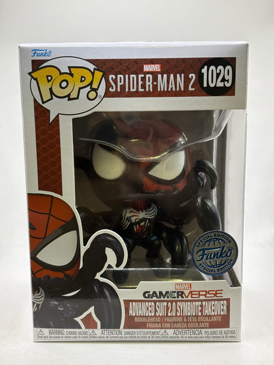 Funko POP! Marvel Spider-Man 2 #1029 Advanced Suit 2.0 Symbiote Takeover SE