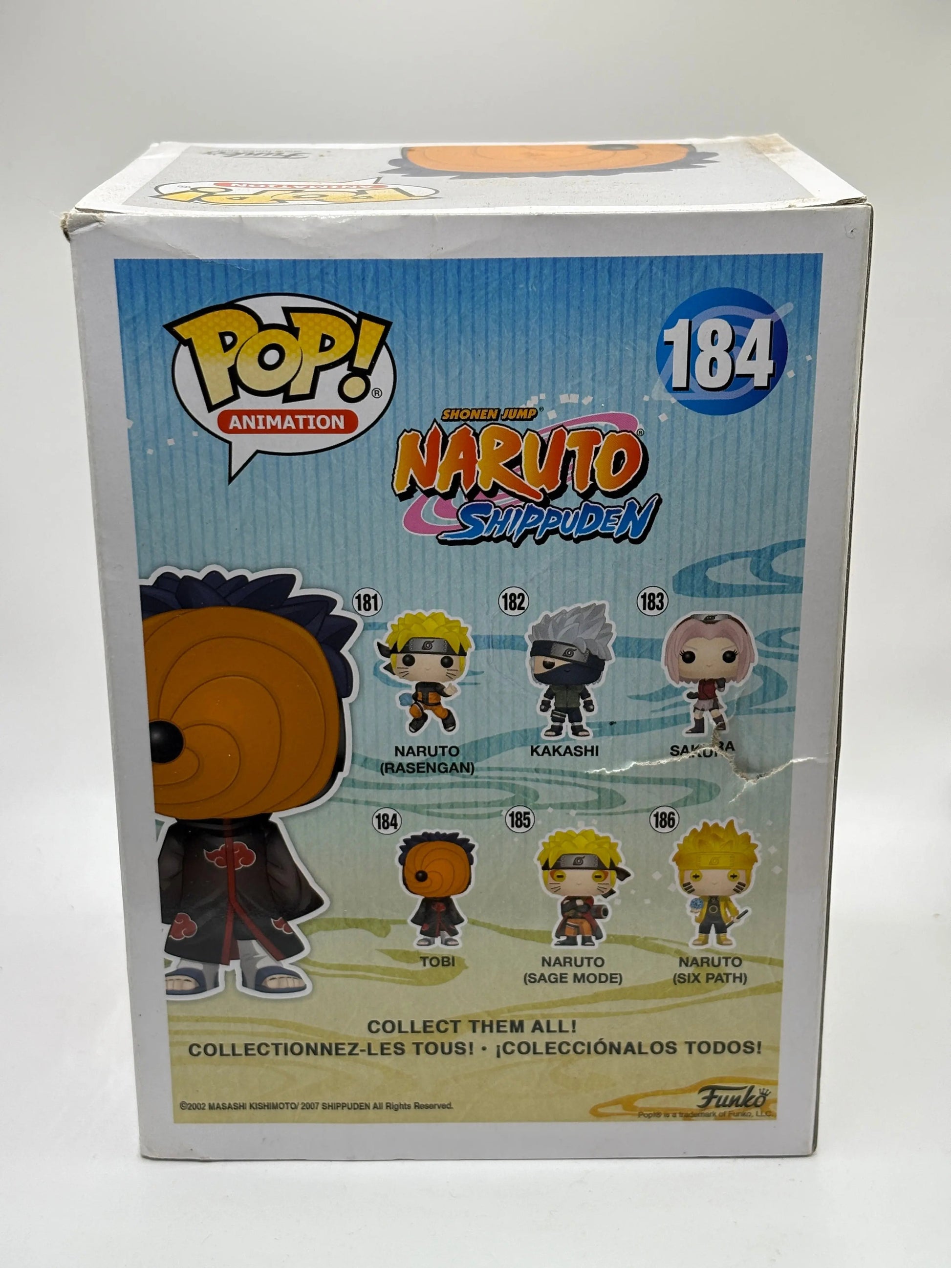 Funko POP! Animation Naruto Shippuden #184 Tobi *box damage FRENLY BRICKS - Open 7 Days