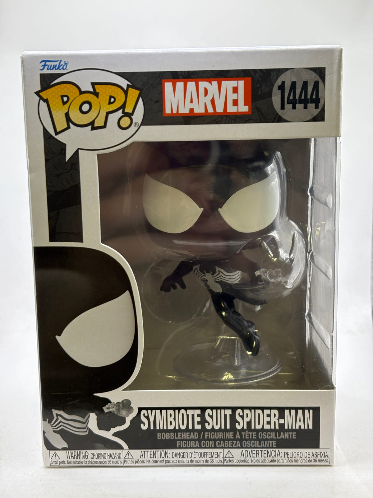 Funko POP! Marvel #1444 Symbiote Suit Spider-Man Bobble head image 1