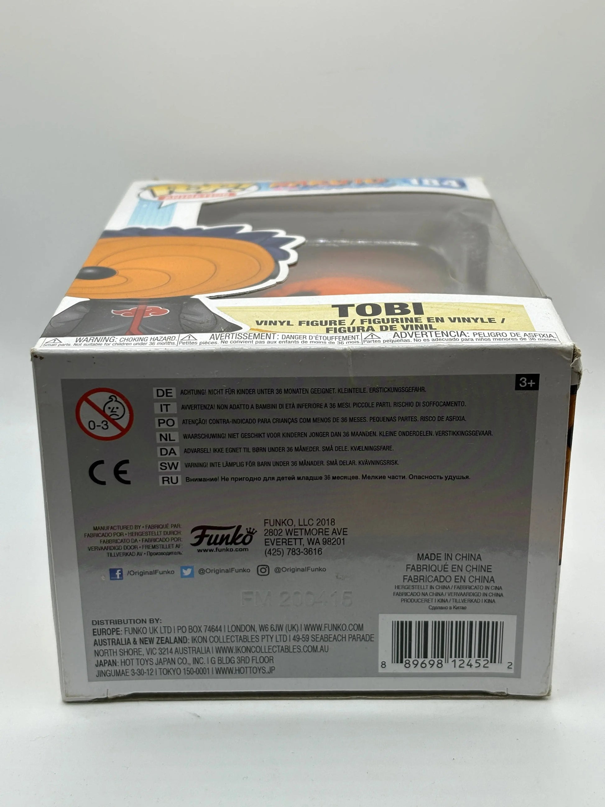 Funko POP! Animation Naruto Shippuden #184 Tobi *box damage FRENLY BRICKS - Open 7 Days