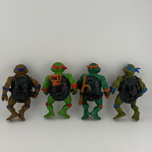 Vintage 1988 TMNT Teenage Mutant Ninja Turtles Playmates x4 Lot Leo, Raph, Don, Mikey FRENLY BRICKS - Open 7 Days